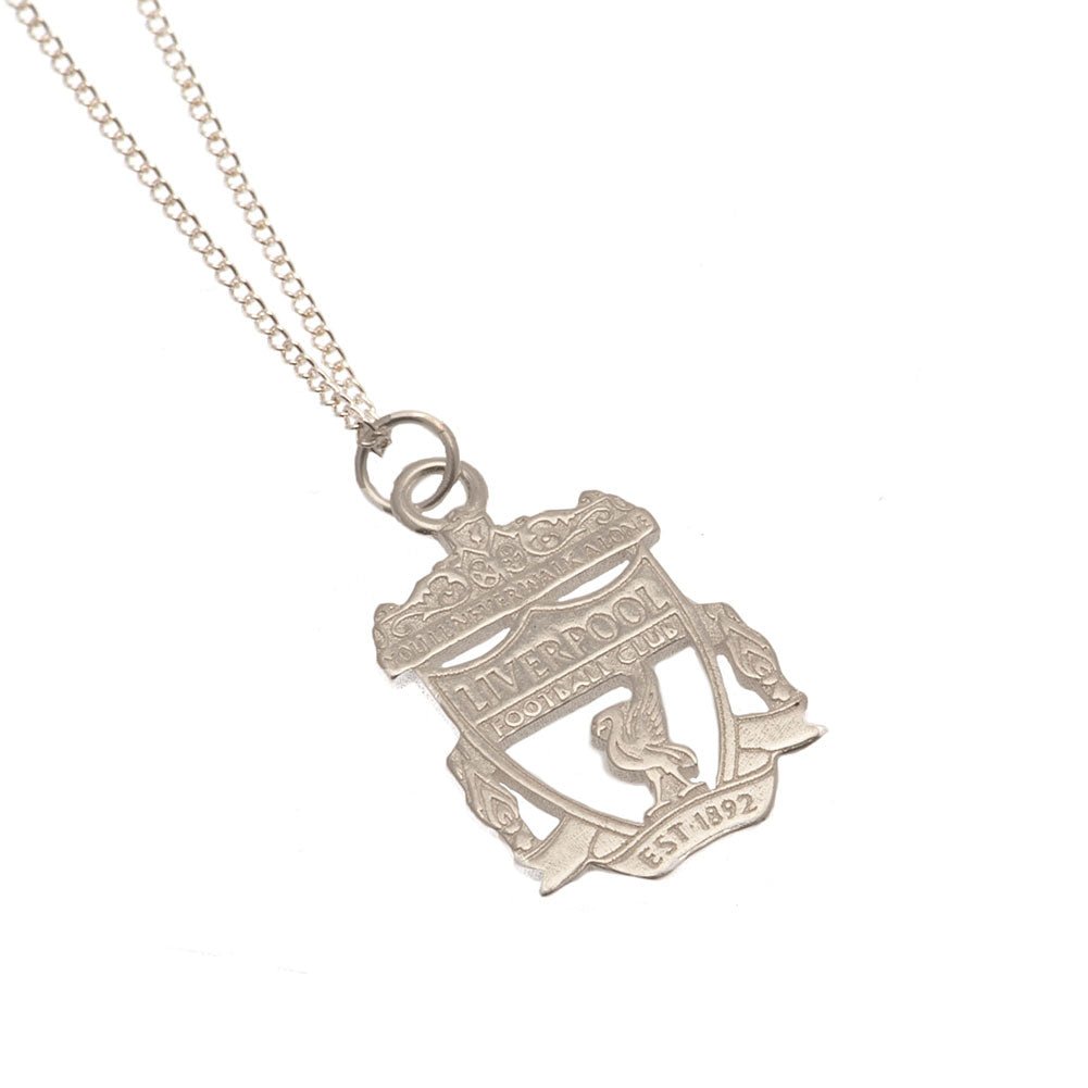 Liverpool FC Sterling Silver Pendant & Chain CR Small - Gift Arch
