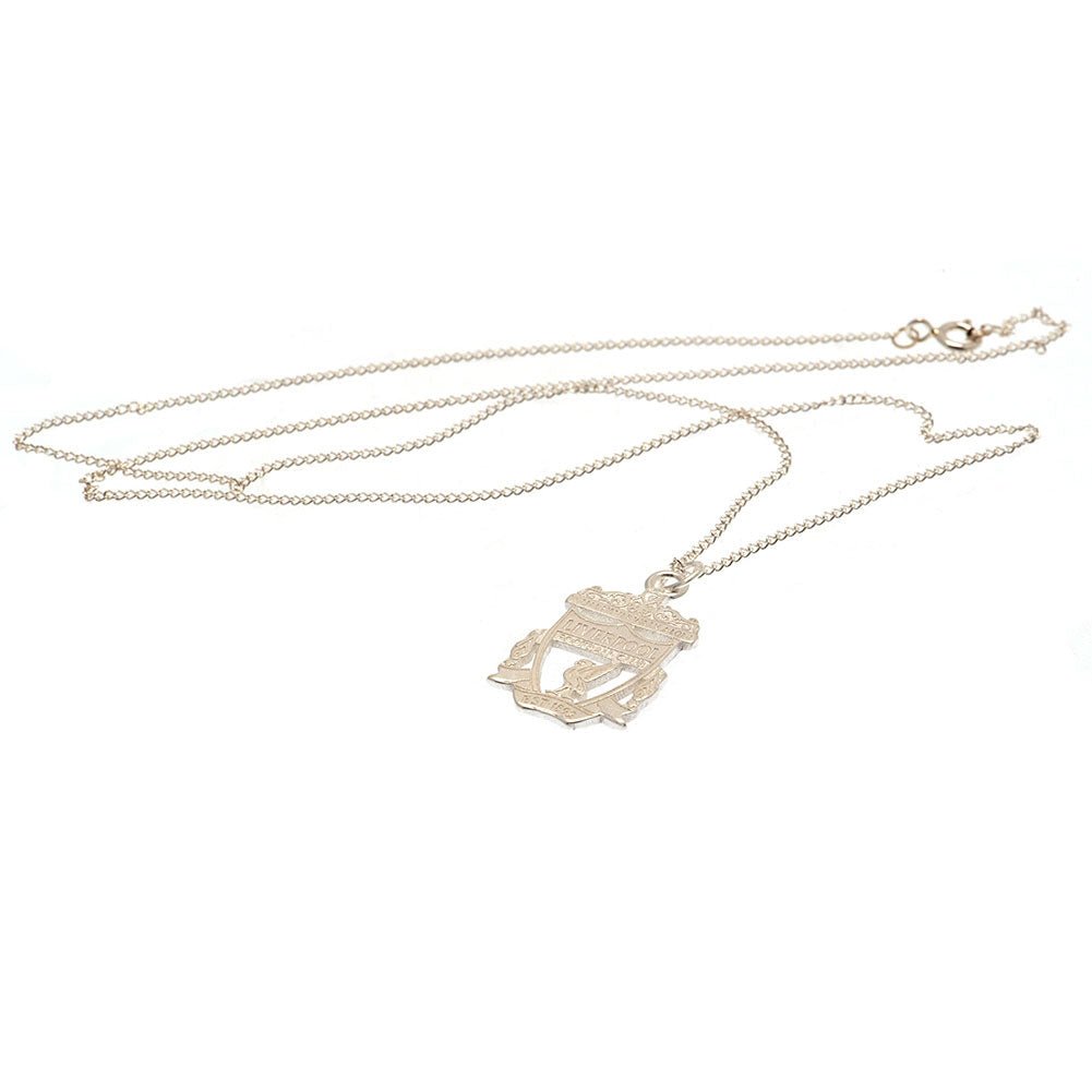 Liverpool FC Sterling Silver Pendant & Chain CR Small - Gift Arch