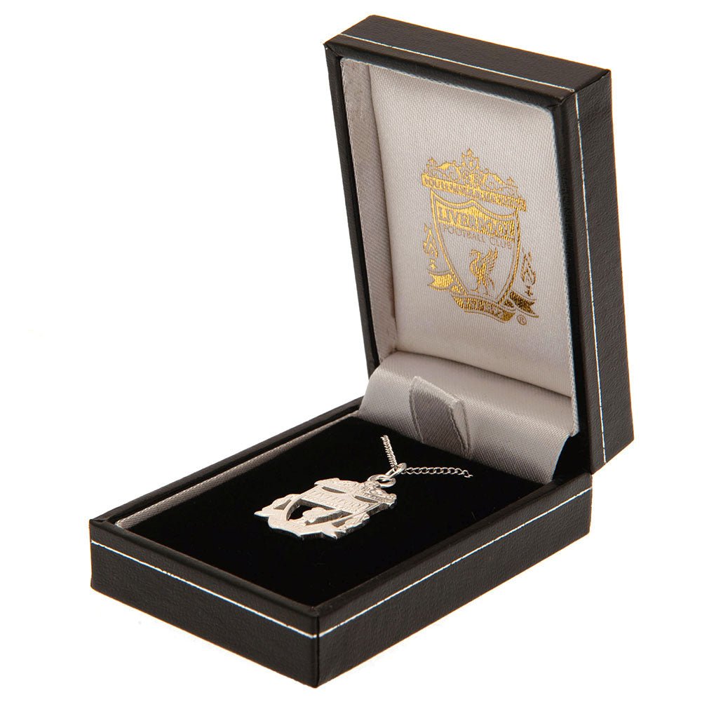 Liverpool FC Sterling Silver Pendant & Chain CR Small - Gift Arch