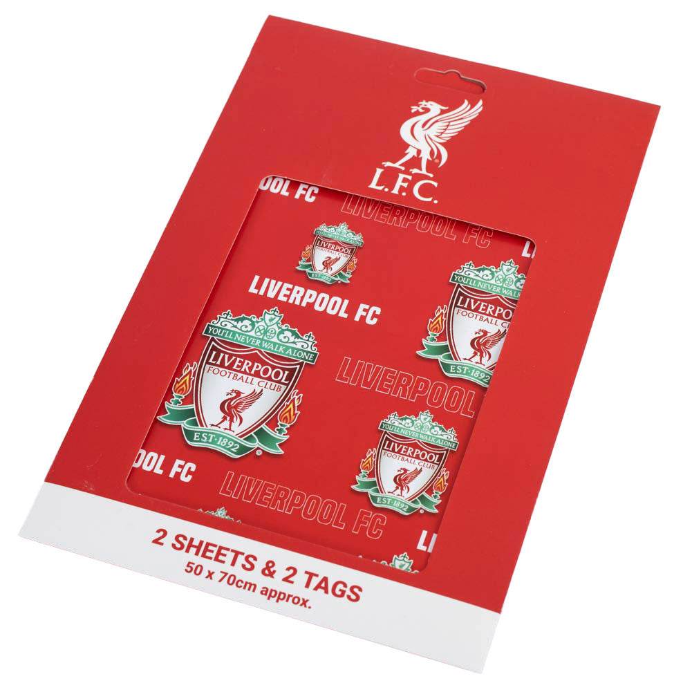 Liverpool FC Text Gift Wrap - Gift Arch