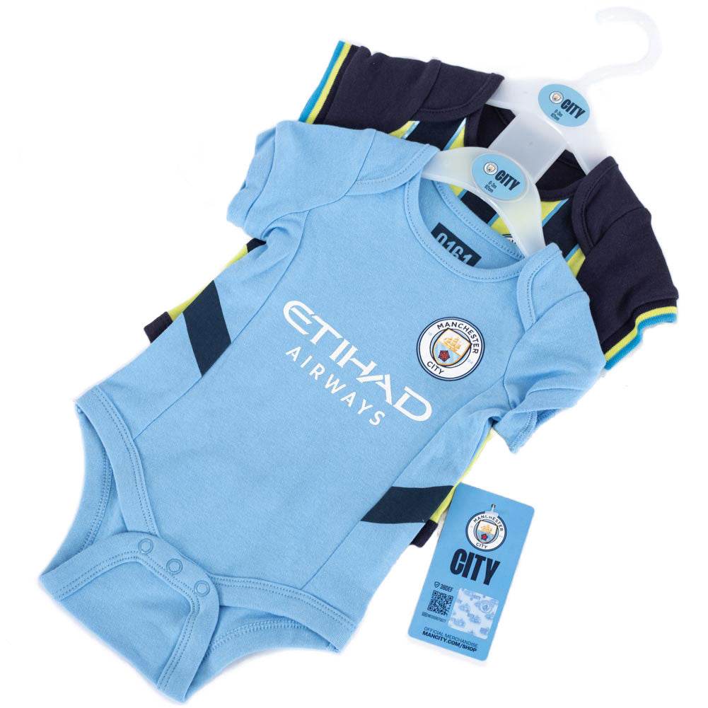 Manchester City FC 24/25 Season 2 Pack Bodysuit 12-18 Mths - Gift Arch