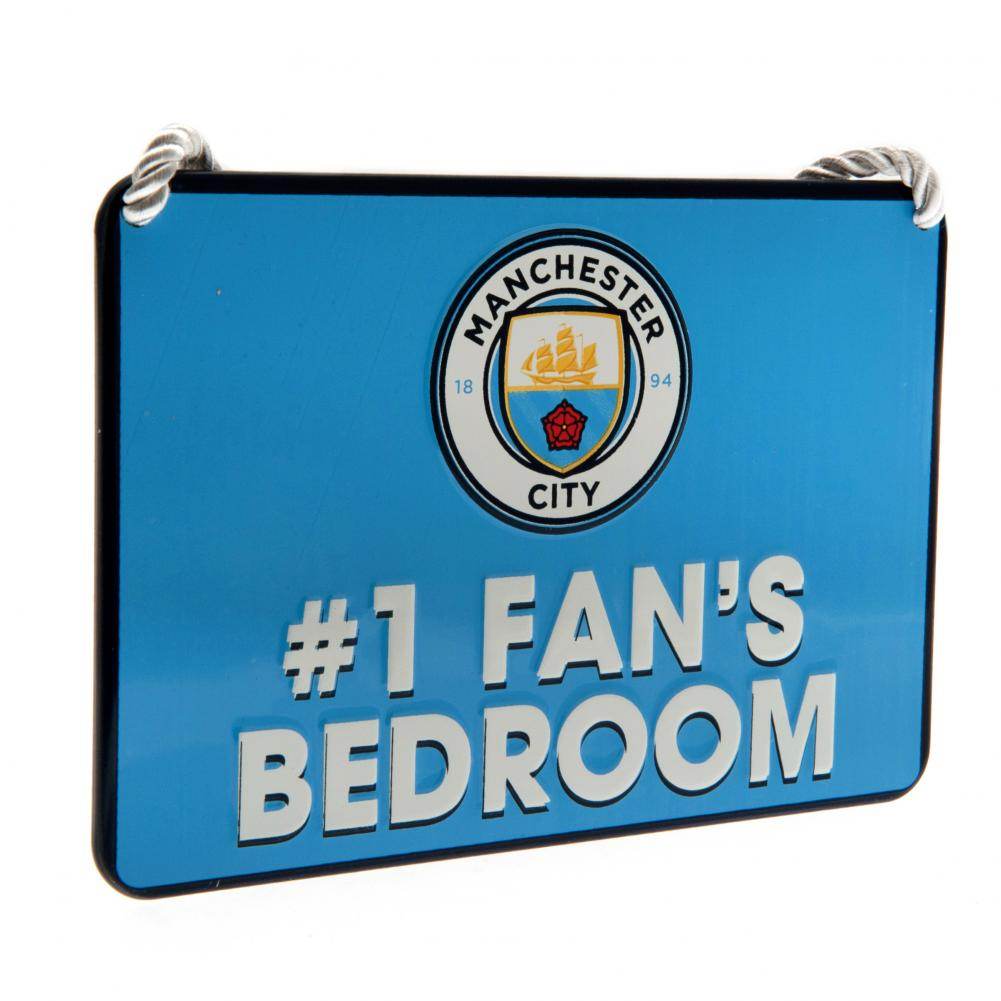 Manchester City FC Bedroom Sign No1 Fan - Gift Arch