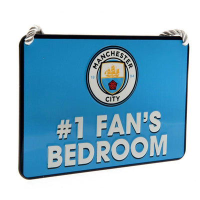 Manchester City FC Bedroom Sign No1 Fan - Gift Arch