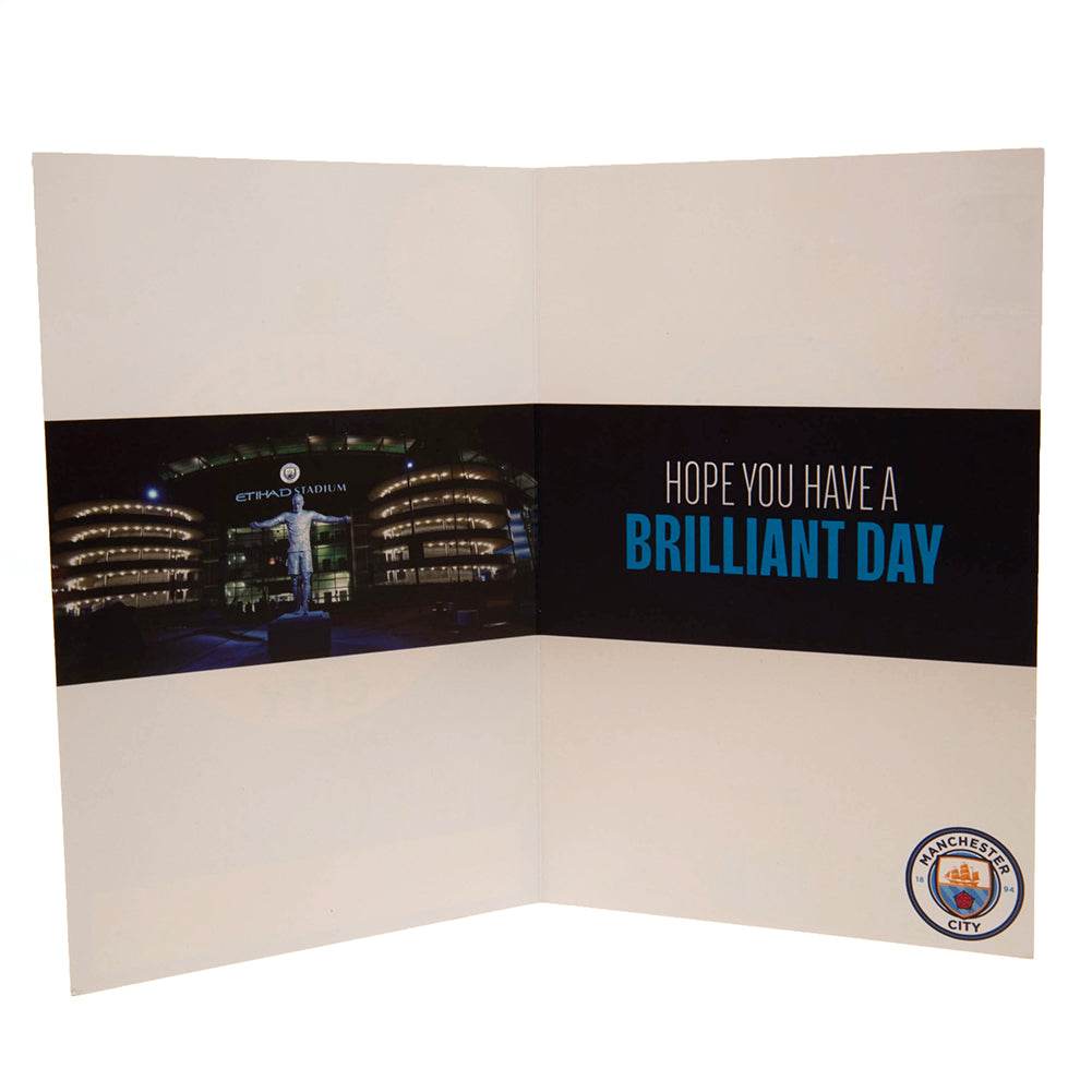 Manchester City FC Birthday Card With Stickers - Gift Arch