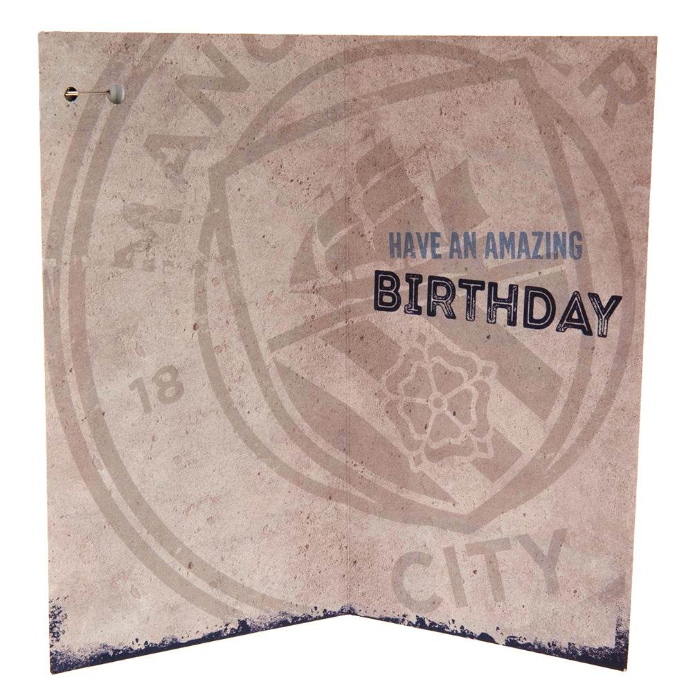Manchester City FC Boy Birthday Card - Gift Arch