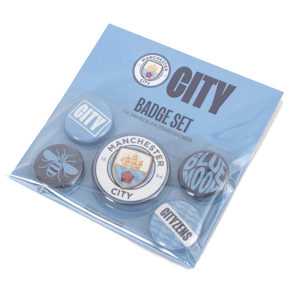 Manchester City FC Button Badge Set - Gift Arch