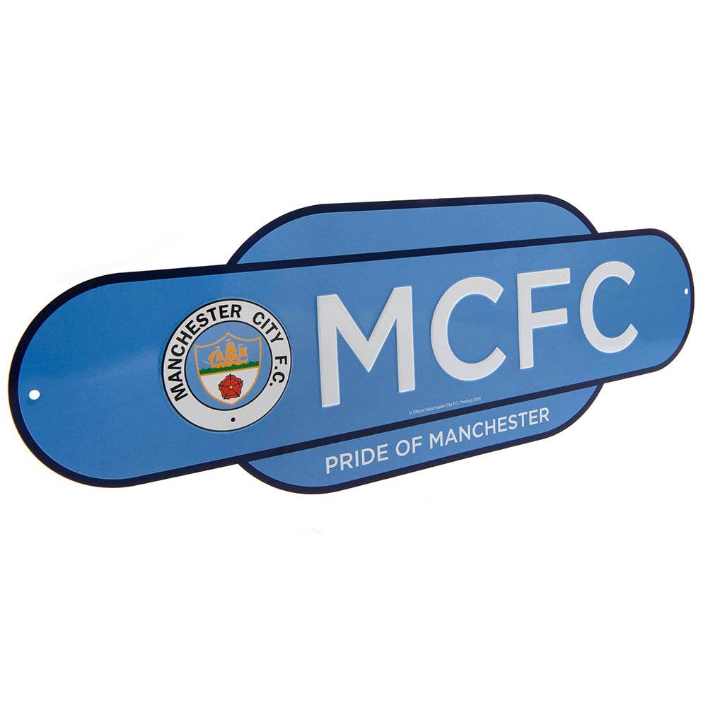 Manchester City FC Colour Retro Sign - Gift Arch