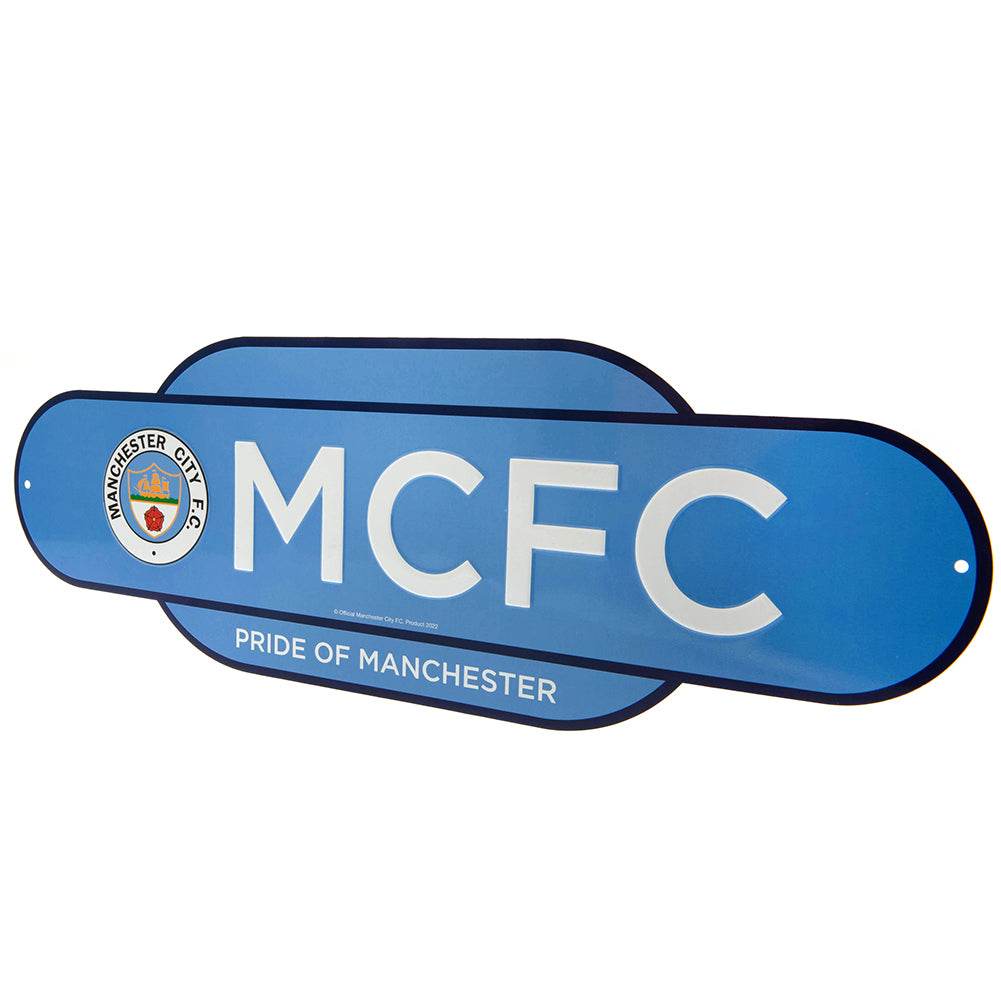 Manchester City FC Colour Retro Sign - Gift Arch