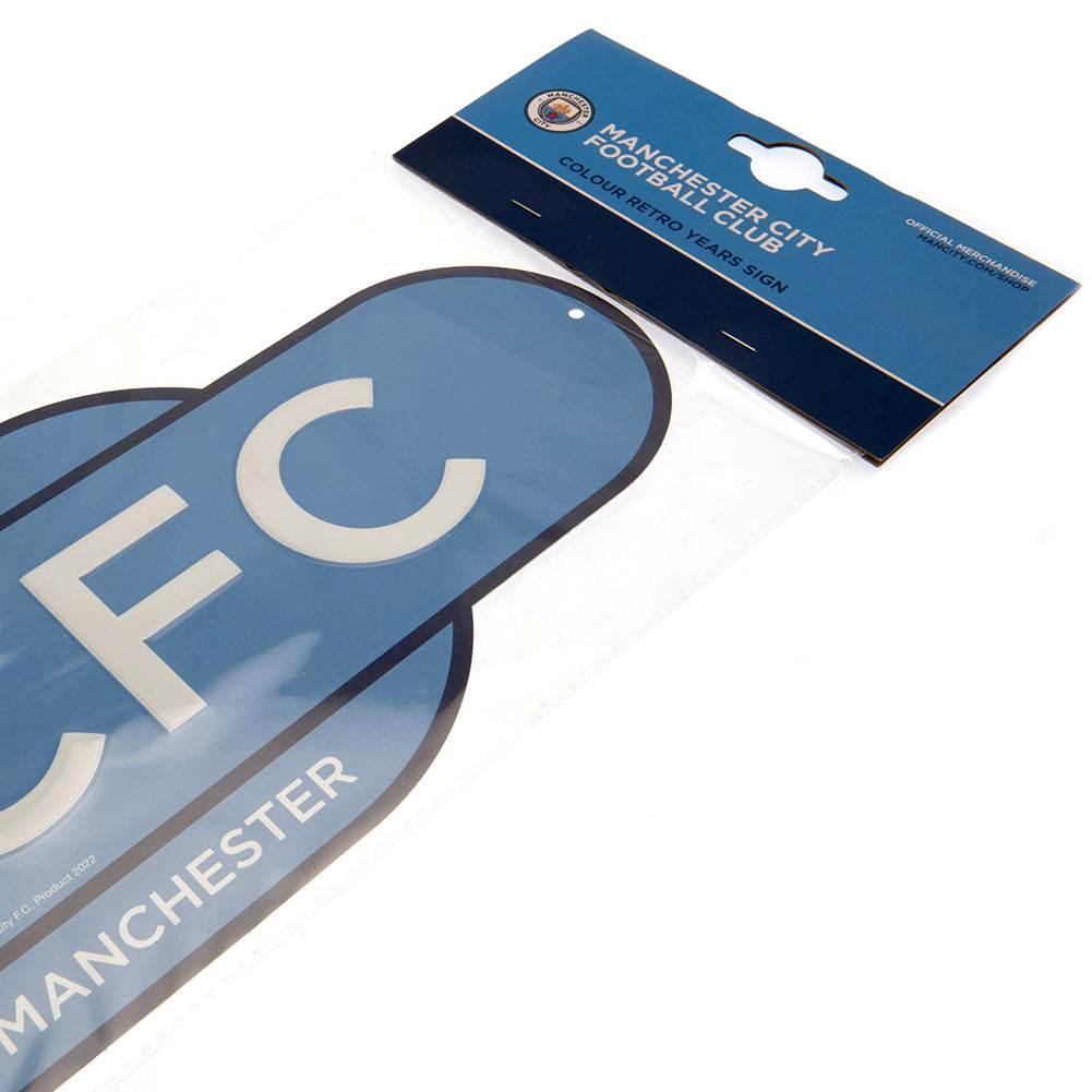 Manchester City FC Colour Retro Sign - Gift Arch