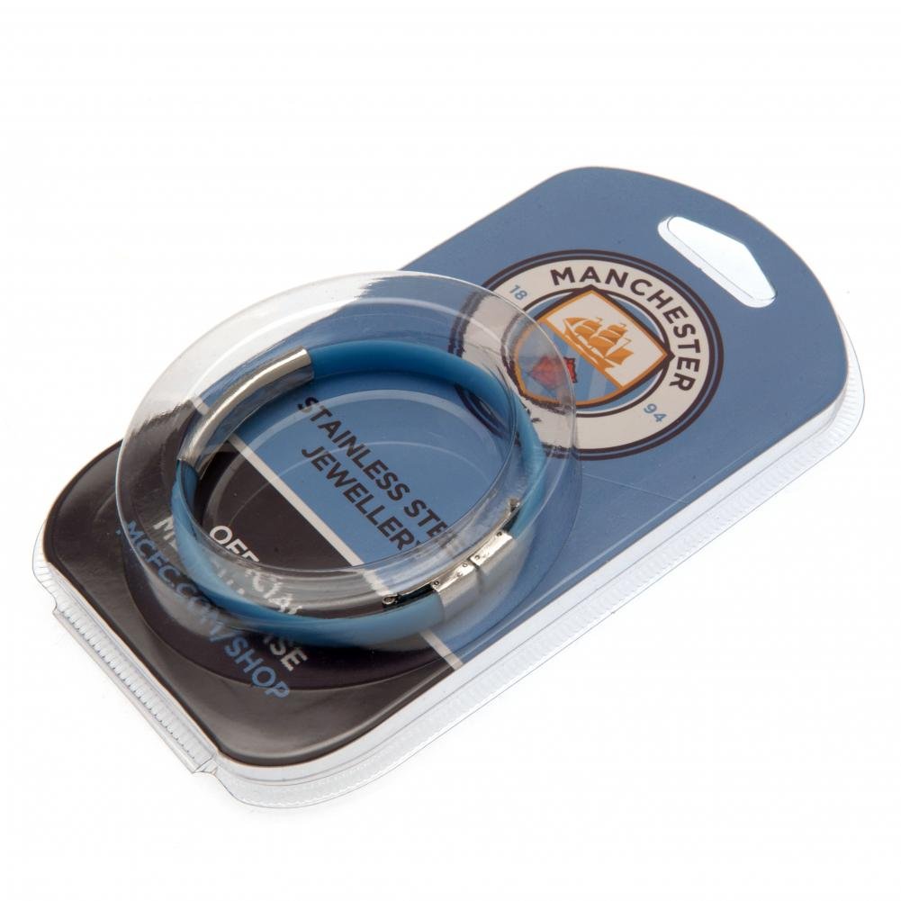 Manchester City FC Colour Silicone Bracelet - Gift Arch