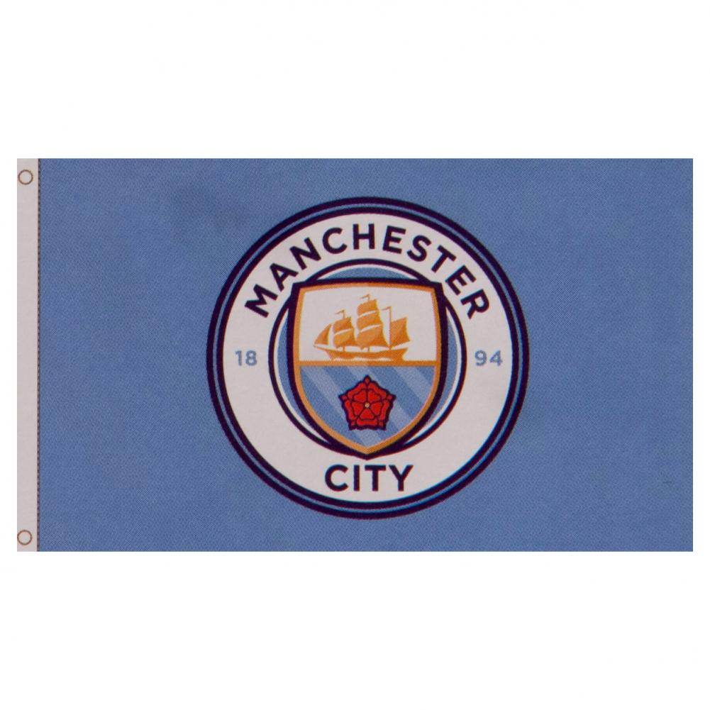 Manchester City FC Core Crest Flag - Gift Arch