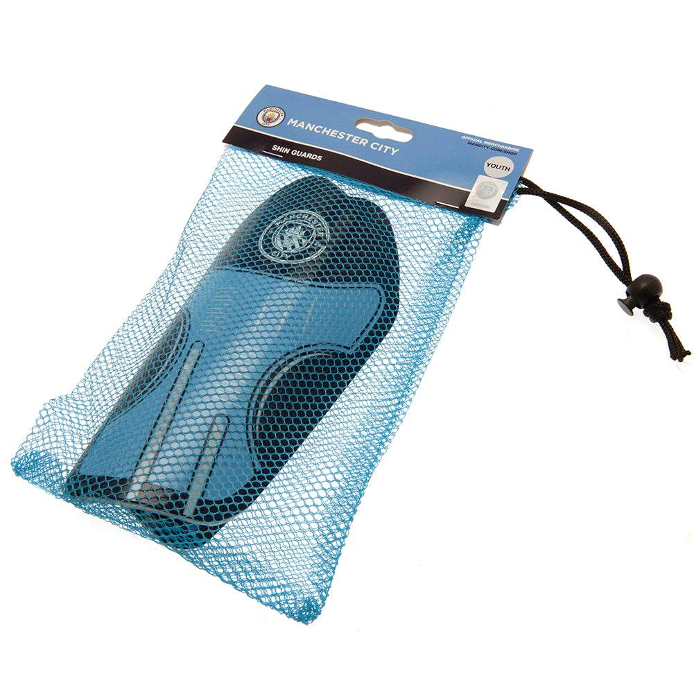 Manchester City FC Delta Shin Pads Youths - Gift Arch