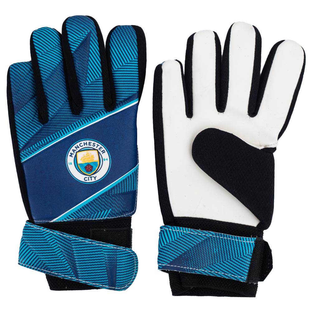 Manchester City FC Fuse Goalkeeper Gloves Kids - Gift Arch