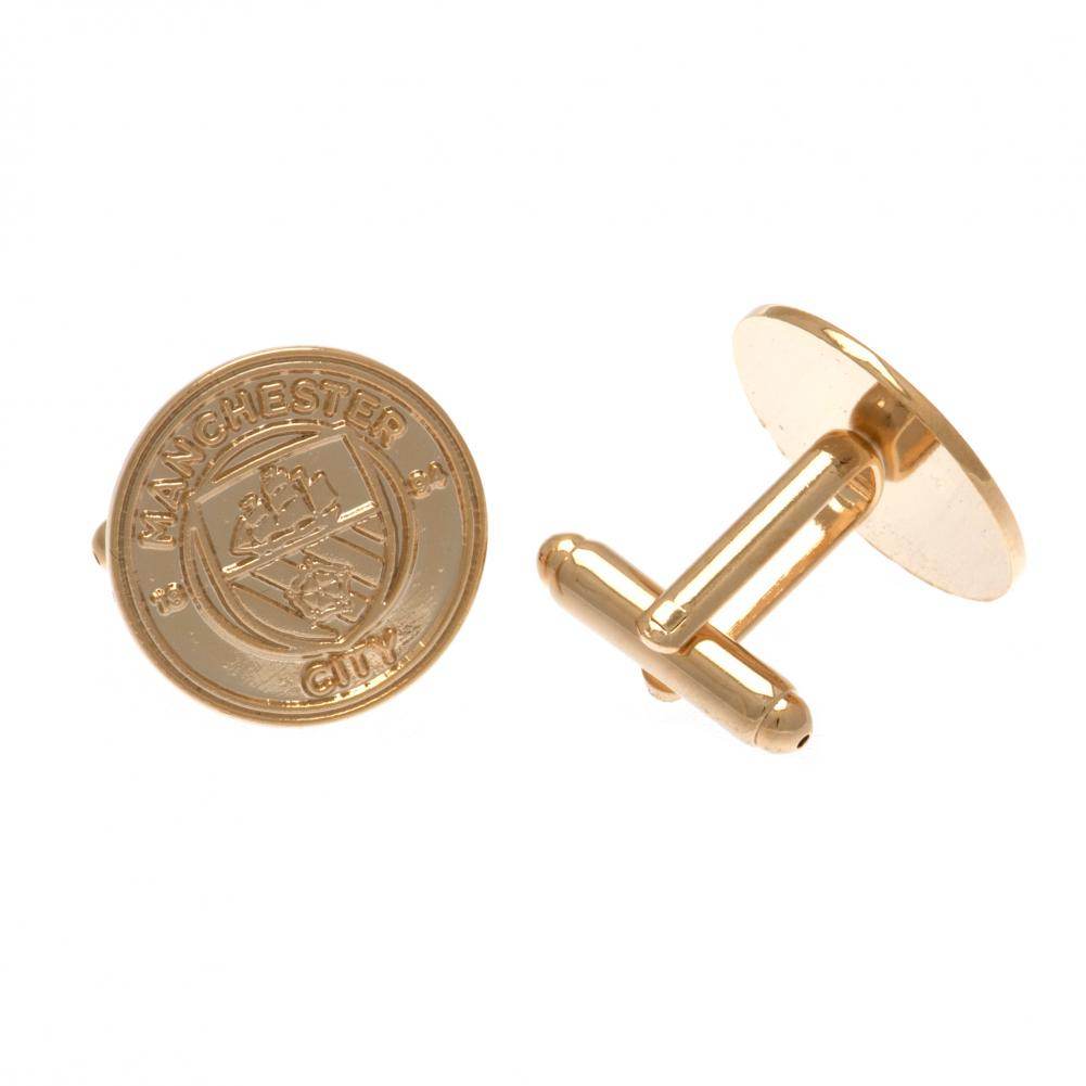 Manchester City FC Gold Plated Cufflinks - Gift Arch