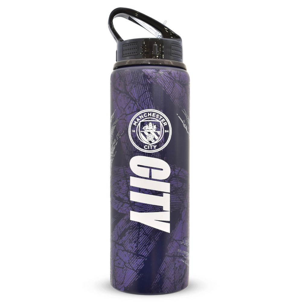 Manchester City FC HD Printed Aluminium Drinks Bottle - Gift Arch