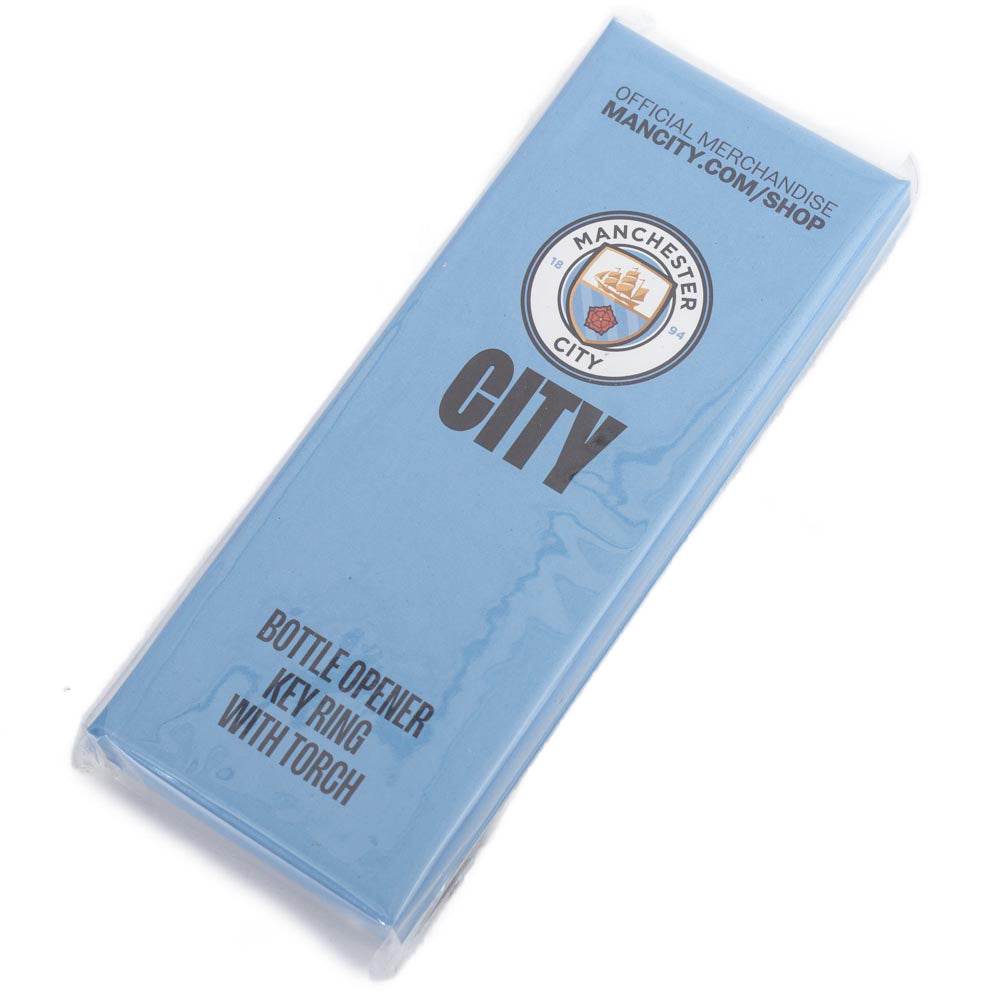 Manchester City FC Keyring Torch Bottle Opener - Gift Arch