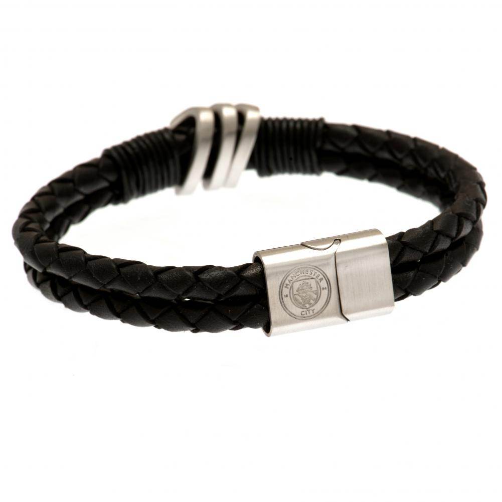 Manchester City FC Leather Bracelet - Gift Arch