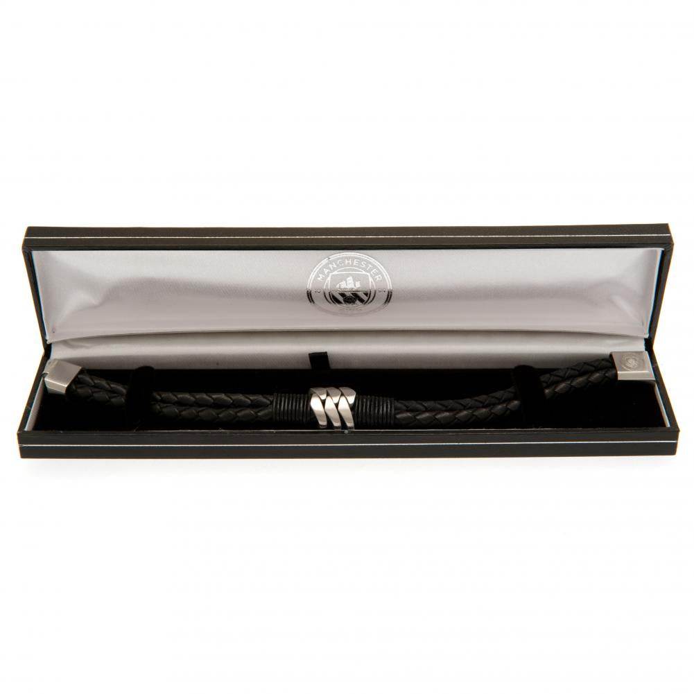 Manchester City FC Leather Bracelet - Gift Arch