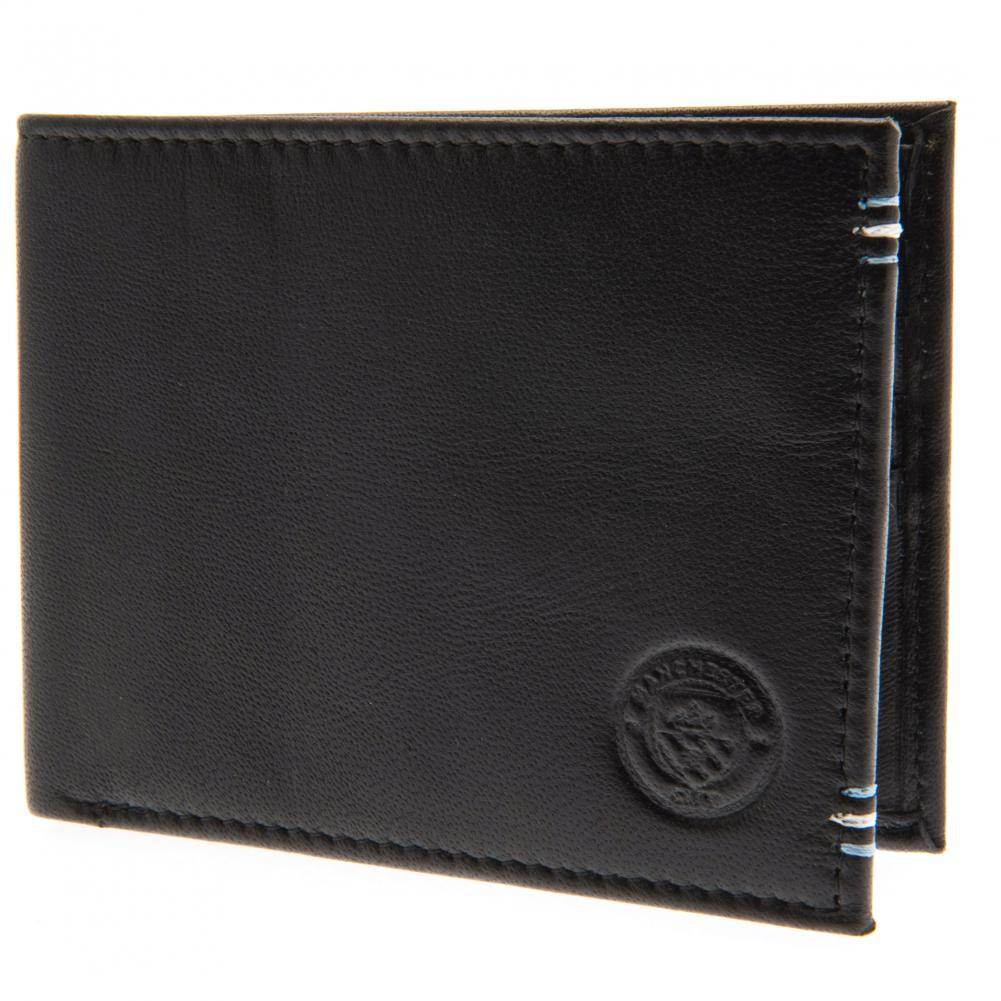 Manchester City FC Leather Stitched Wallet - Gift Arch