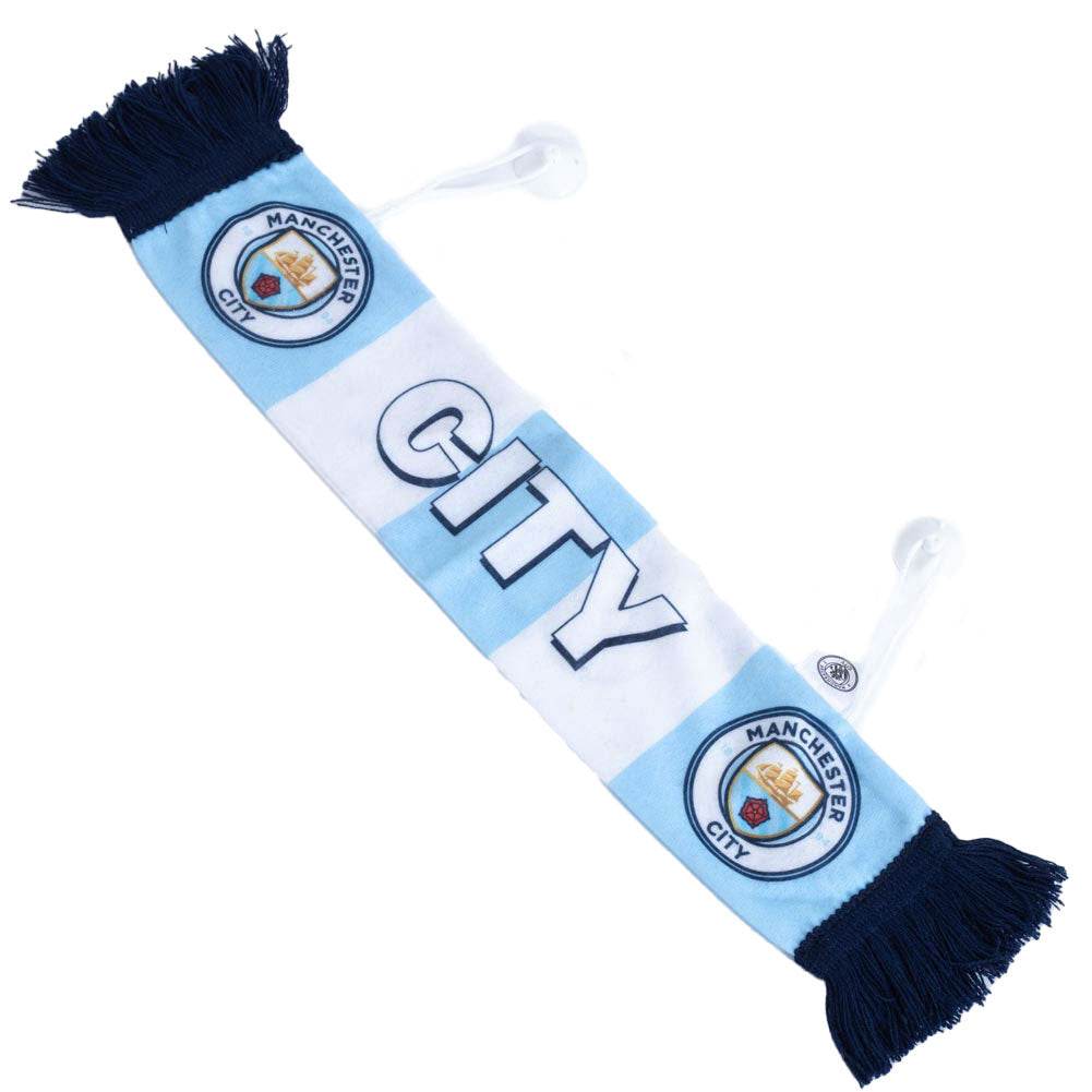 Manchester City FC Mini Car Bar Scarf - Gift Arch