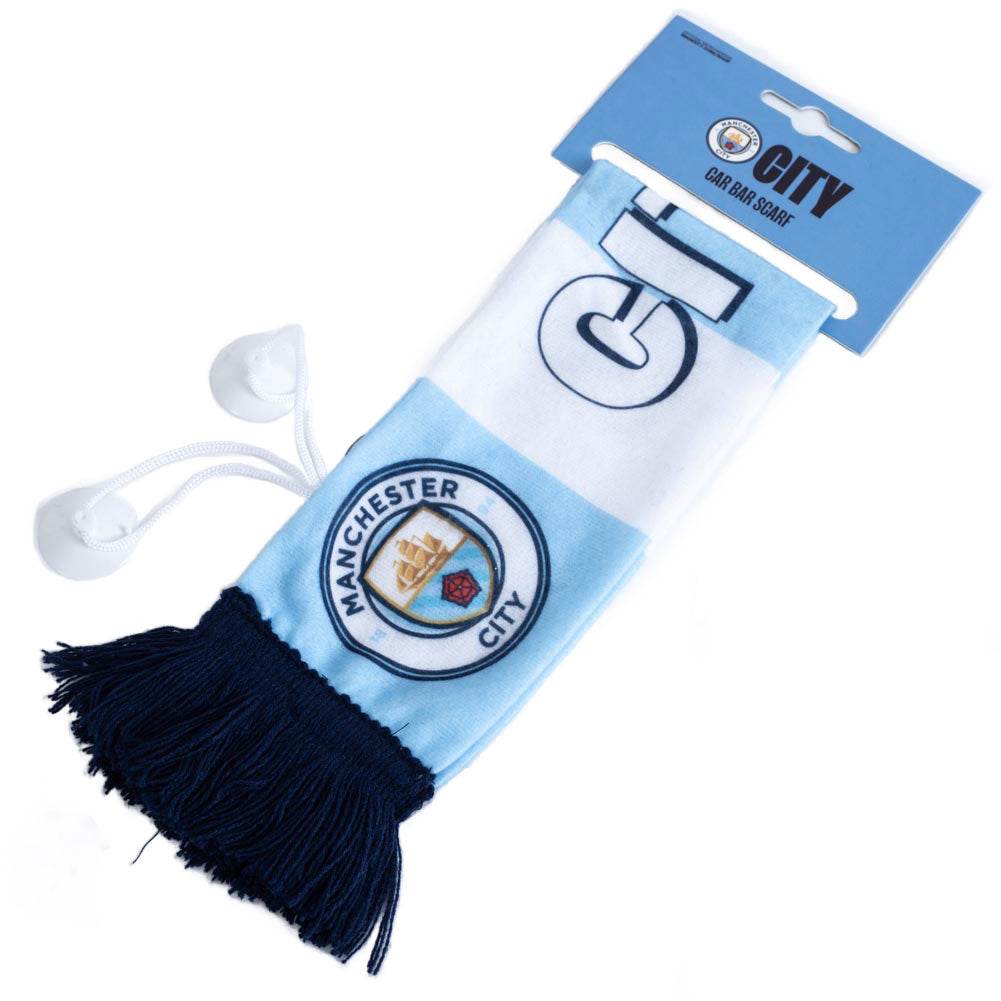 Manchester City FC Mini Car Bar Scarf - Gift Arch