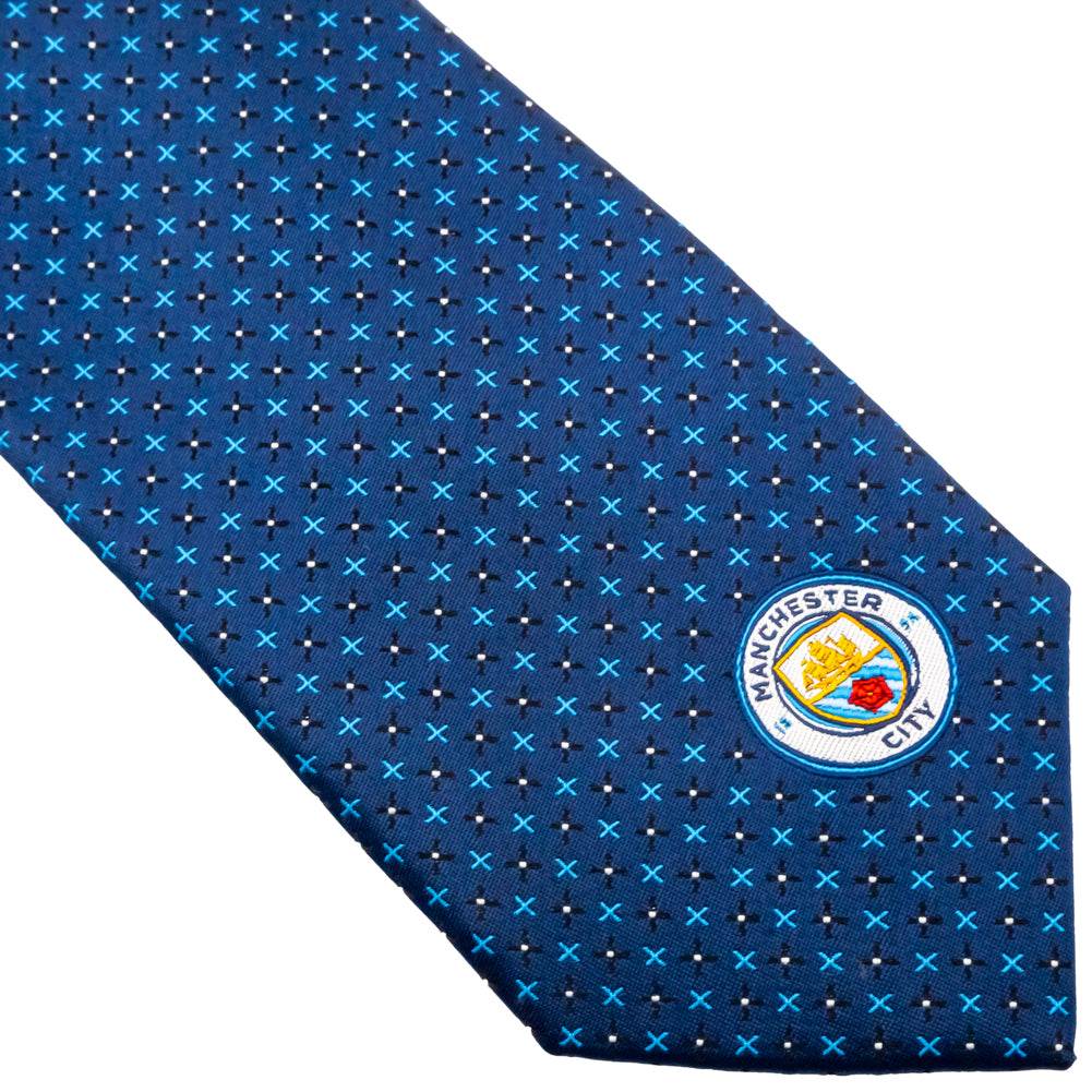 Manchester City FC Navy Blue Tie - Gift Arch