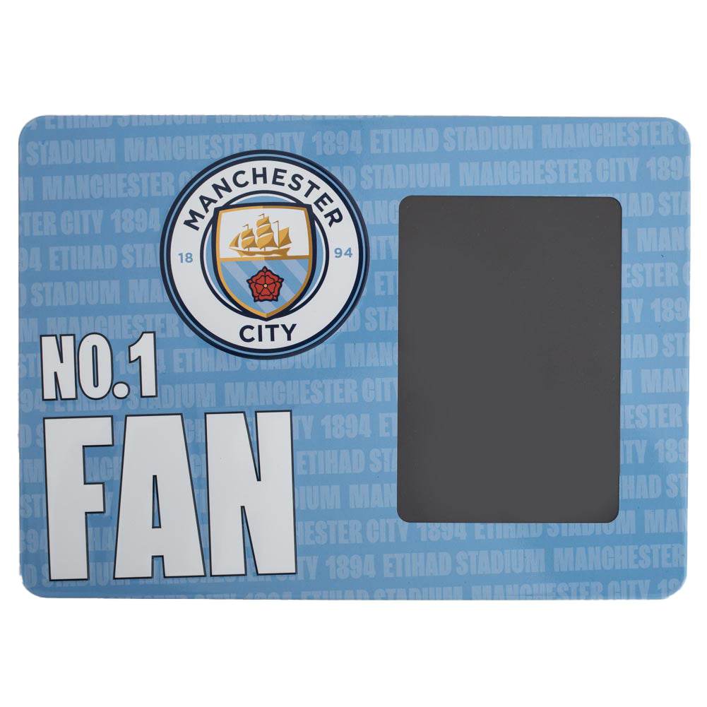 Manchester City FC No1 Fan Picture Frame Sign - Gift Arch