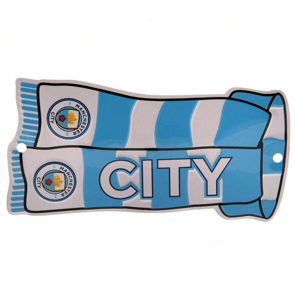 Manchester City FC Show Your Colours Window Sign - Gift Arch