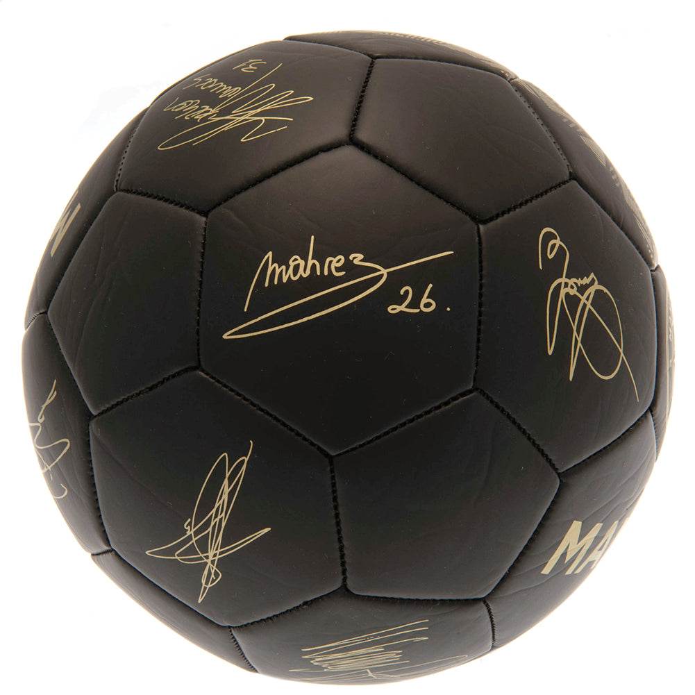 Manchester City FC Sig Gold Phantom Football - Gift Arch