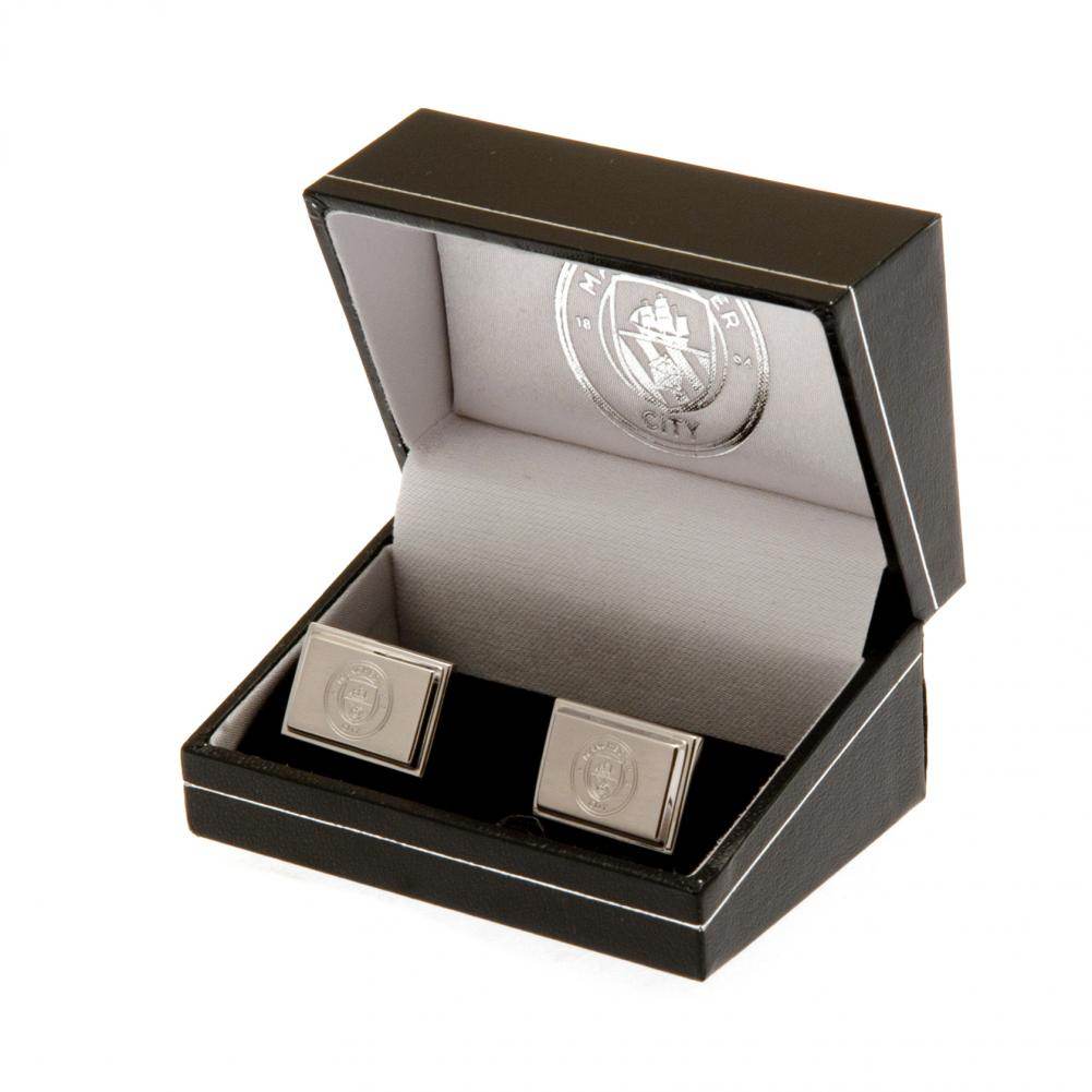 Manchester City FC Stainless Steel Cufflinks - Gift Arch