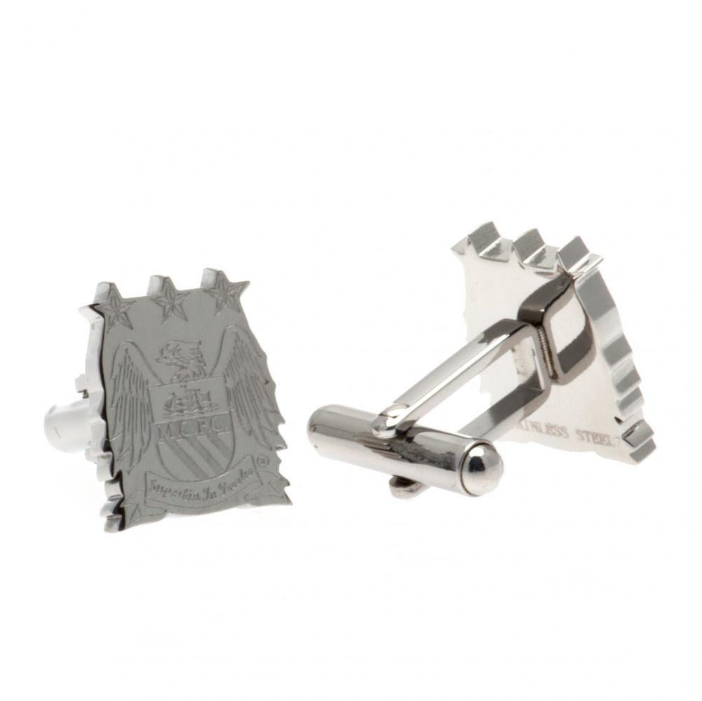 Manchester City FC Stainless Steel Formed Retro Cufflinks - Gift Arch