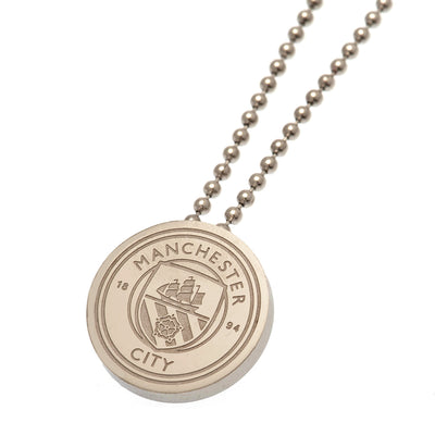 Manchester City FC Stainless Steel Pendant & Chain - Gift Arch