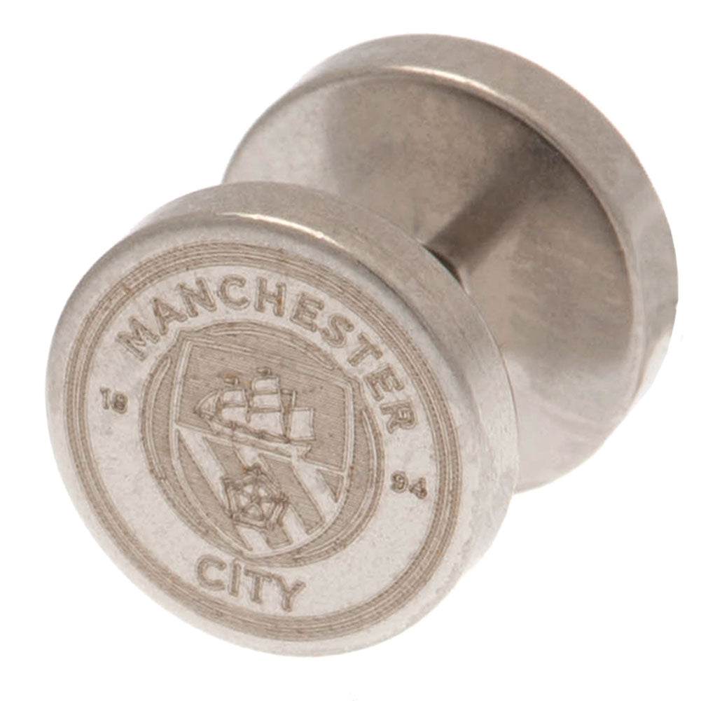 Manchester City FC Stainless Steel Stud Earring - Gift Arch