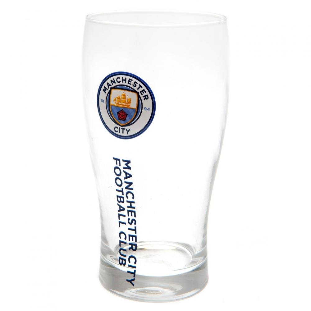 Manchester City FC Tulip Pint Glass - Gift Arch