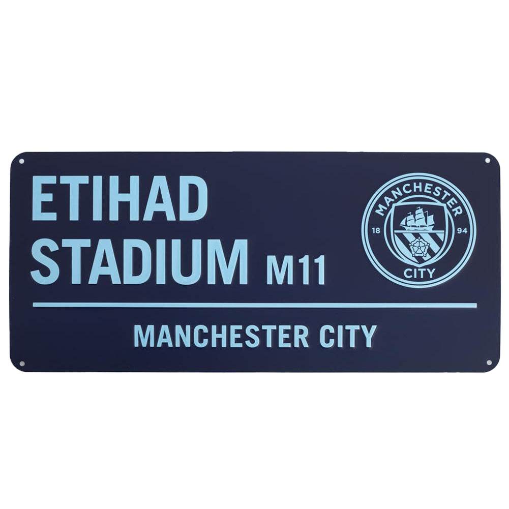 Manchester City FC Two Tone Street Sign - Gift Arch