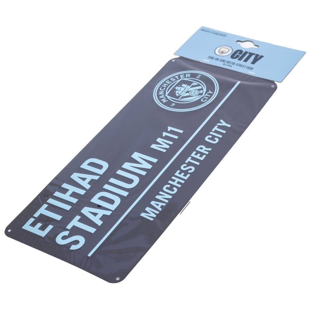 Manchester City FC Two Tone Street Sign - Gift Arch