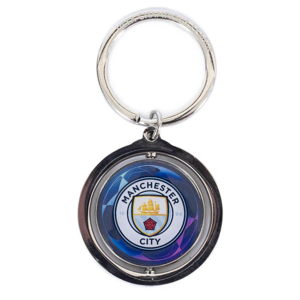 Manchester City FC UCL Spinner Keyring - Gift Arch
