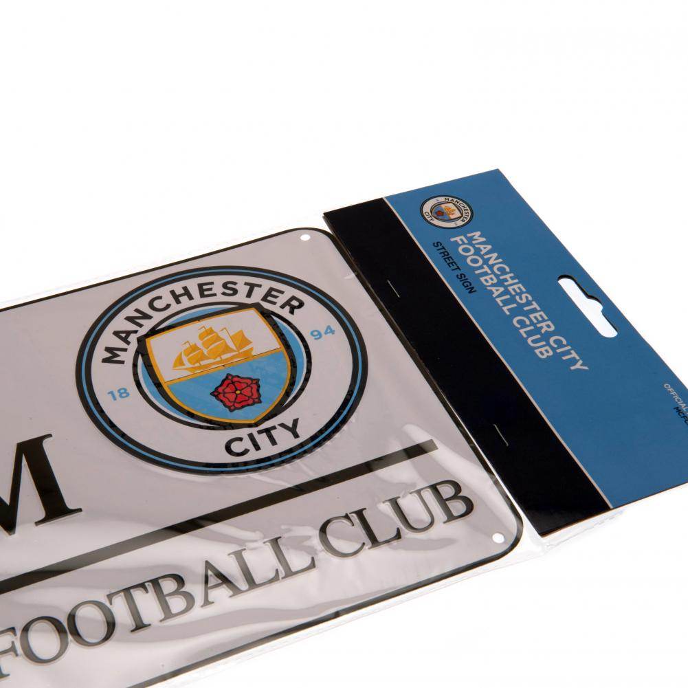 Manchester City FC White Street Sign - Gift Arch