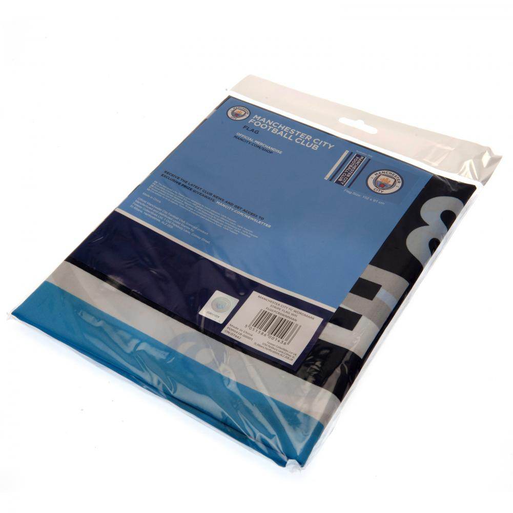 Manchester City FC Wordmark Flag - Gift Arch