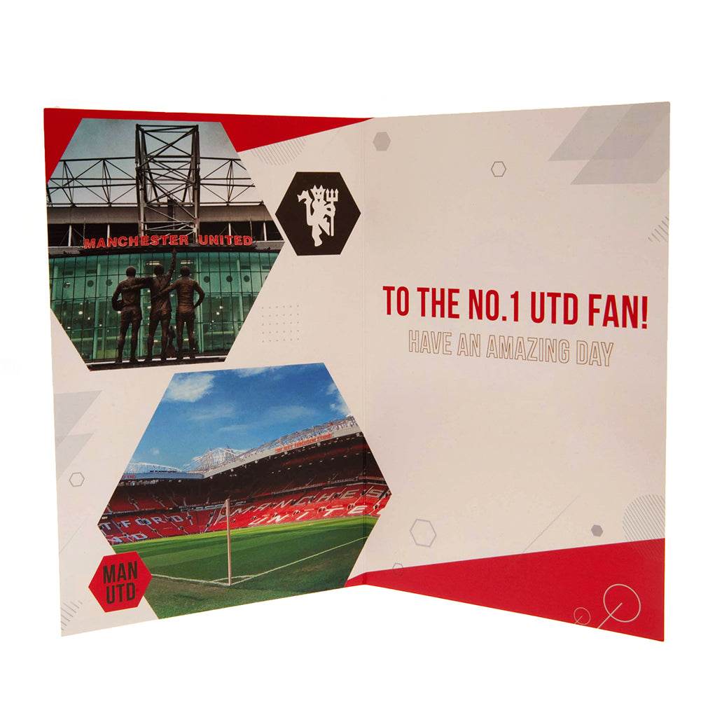 Manchester United FC Birthday Card With Stickers - Gift Arch