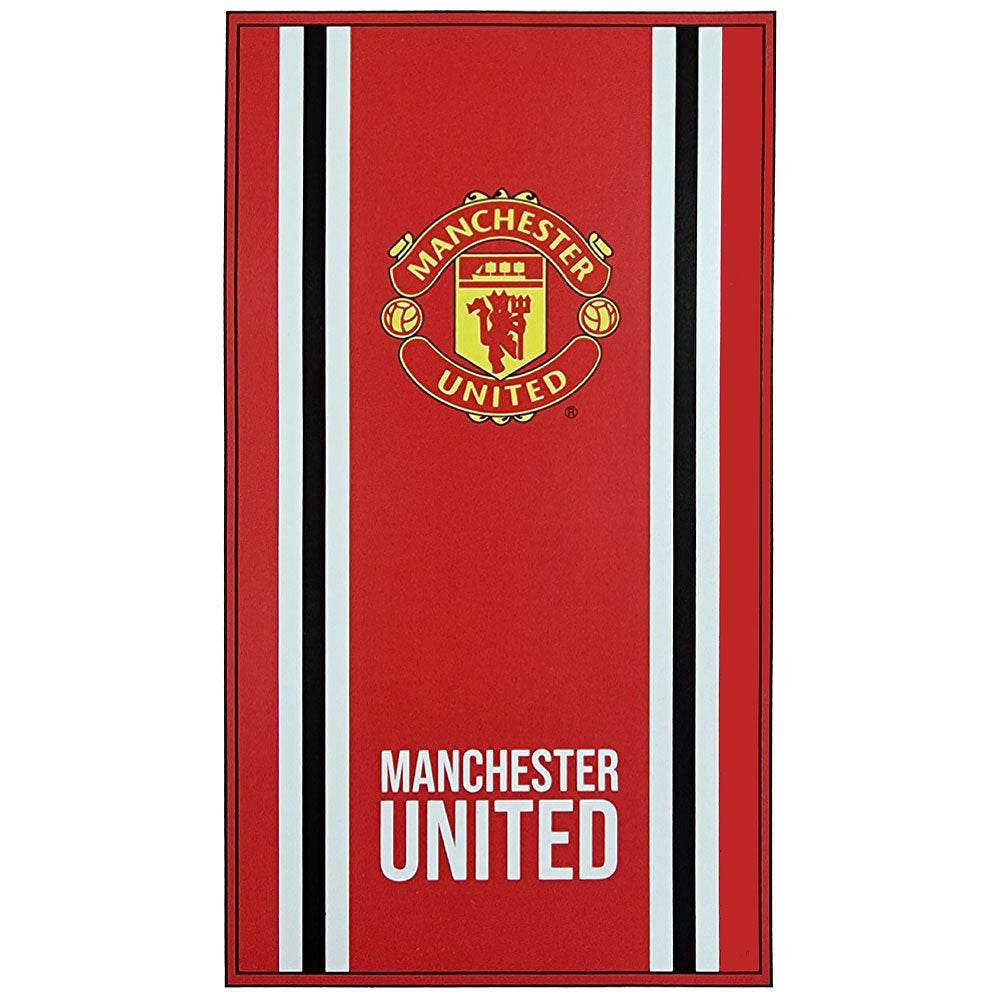 Manchester United FC Core Stripe Towel - Gift Arch