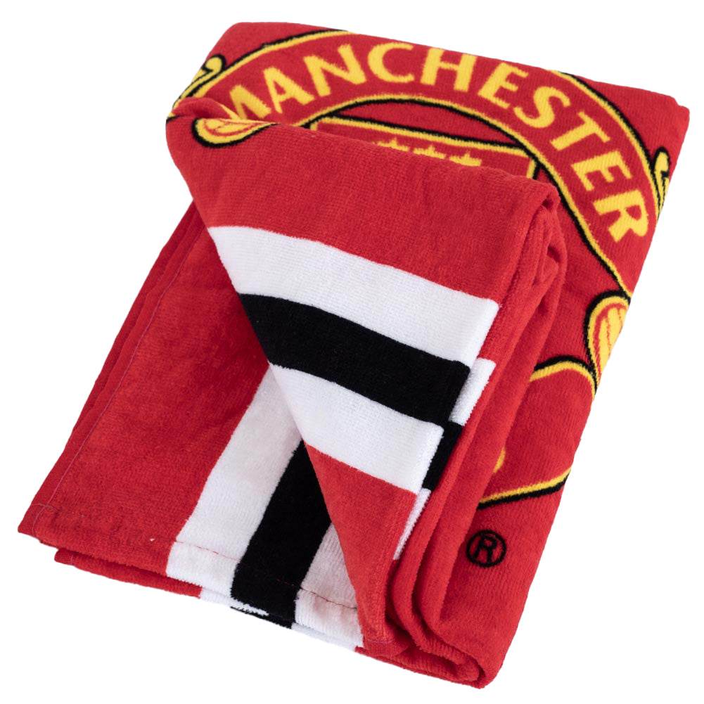 Manchester United FC Core Stripe Towel - Gift Arch