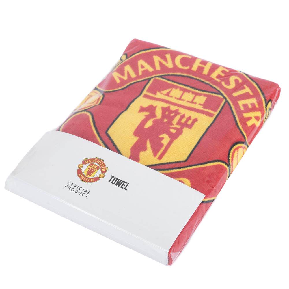 Manchester United FC Core Stripe Towel - Gift Arch