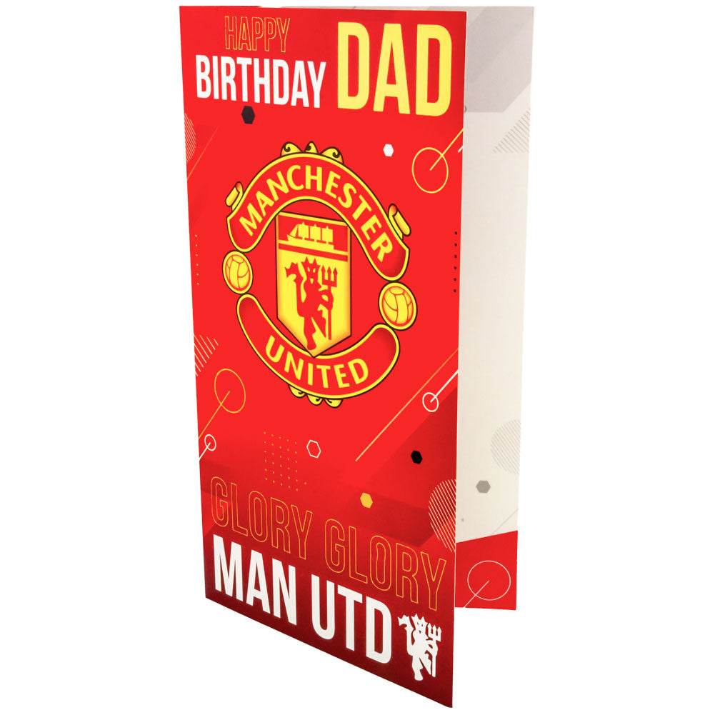 Manchester United FC Dad Birthday Card - Gift Arch