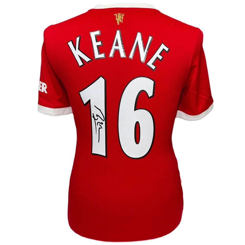 Manchester United FC Keane Signed Shirt - Gift Arch