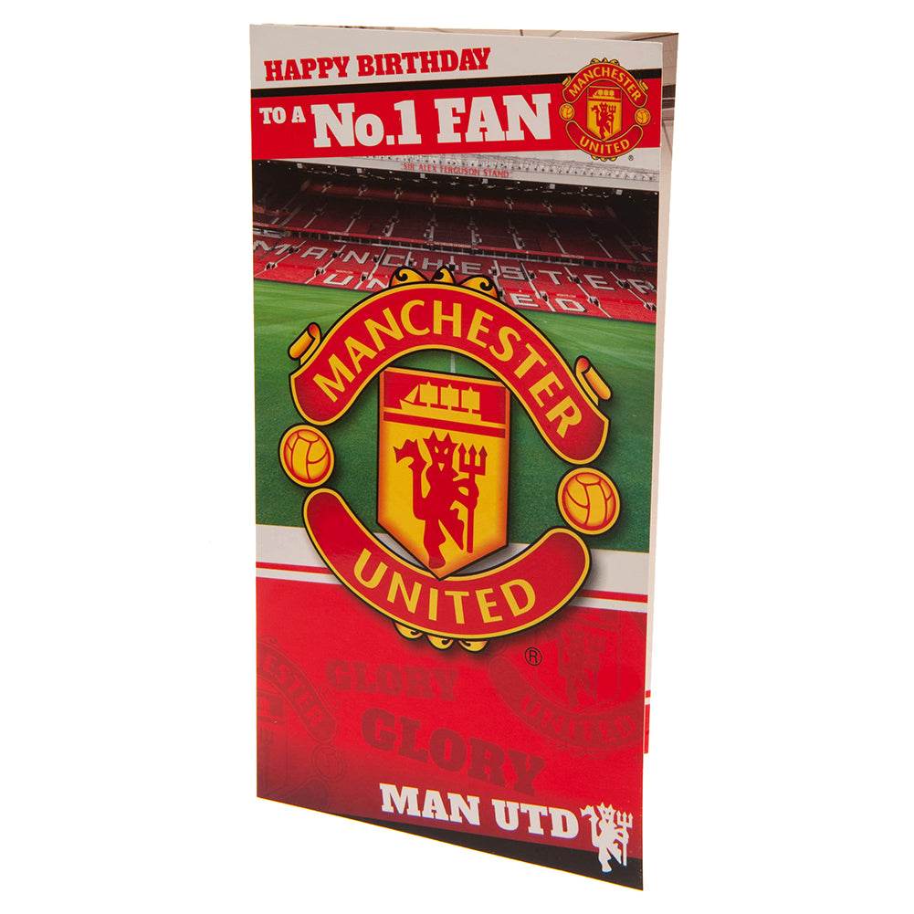 Manchester United FC No. 1 Fan Birthday Card - Gift Arch