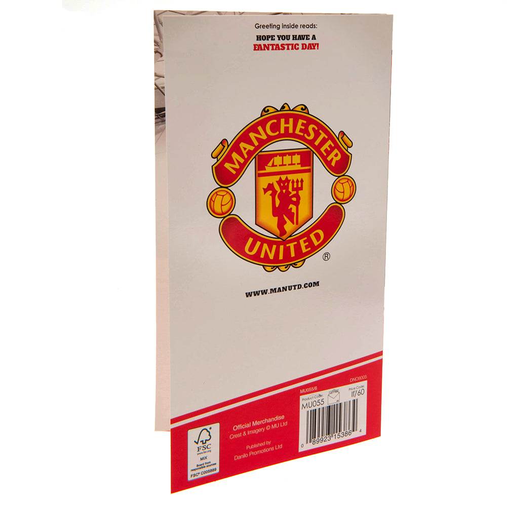 Manchester United FC No. 1 Fan Birthday Card - Gift Arch