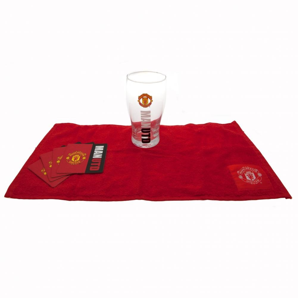 Manchester United FC Wordmark Mini Bar Set - Gift Arch