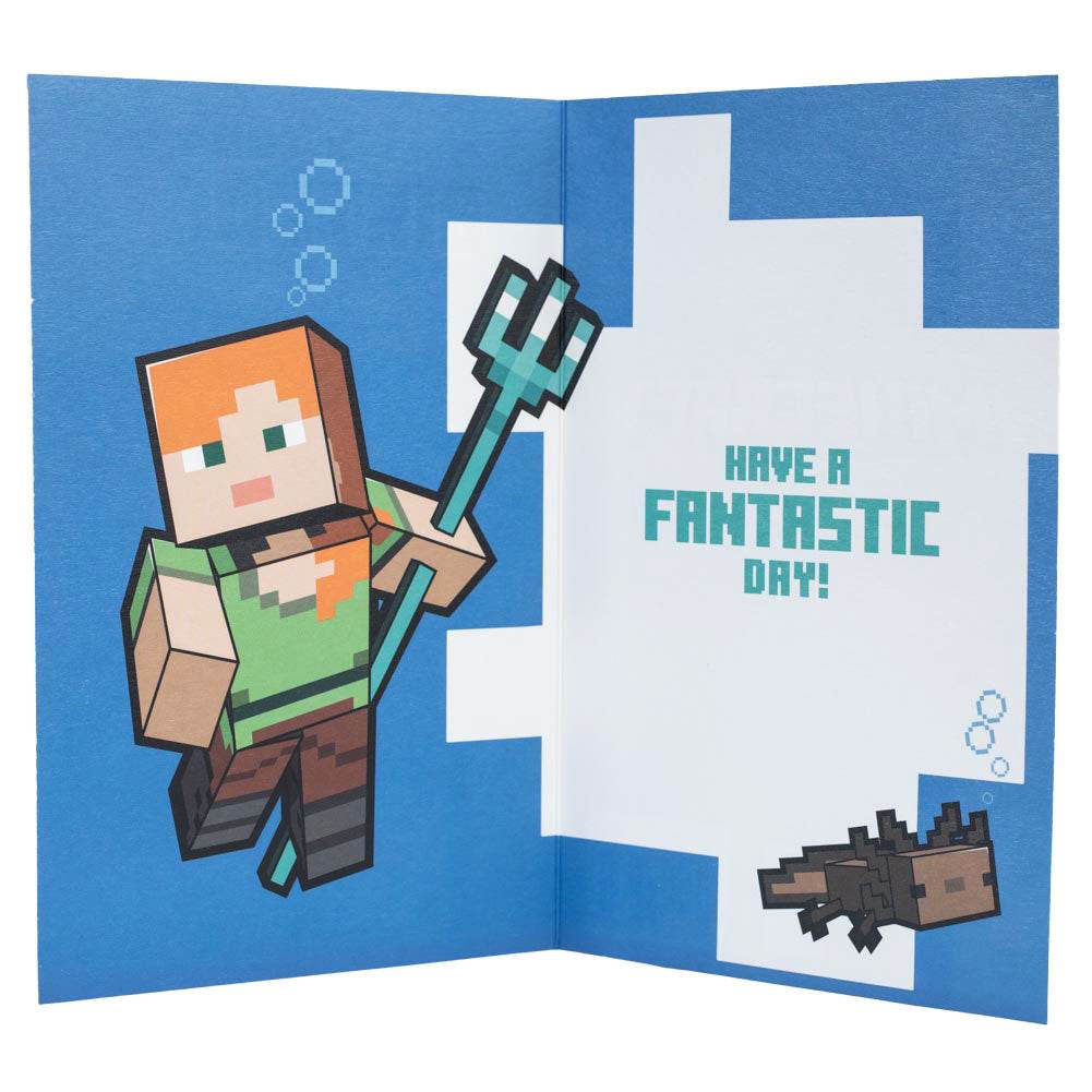 Minecraft Birthday Card - Gift Arch