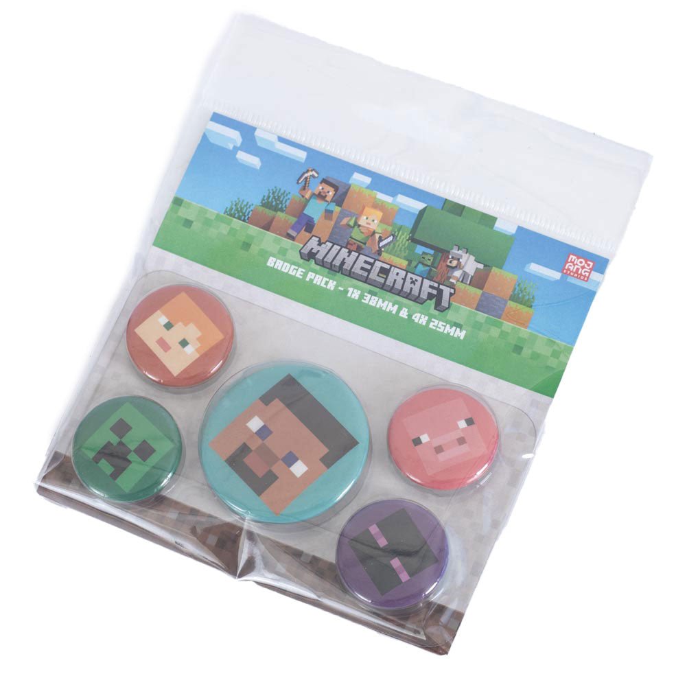 Minecraft Button Badge Set - Gift Arch